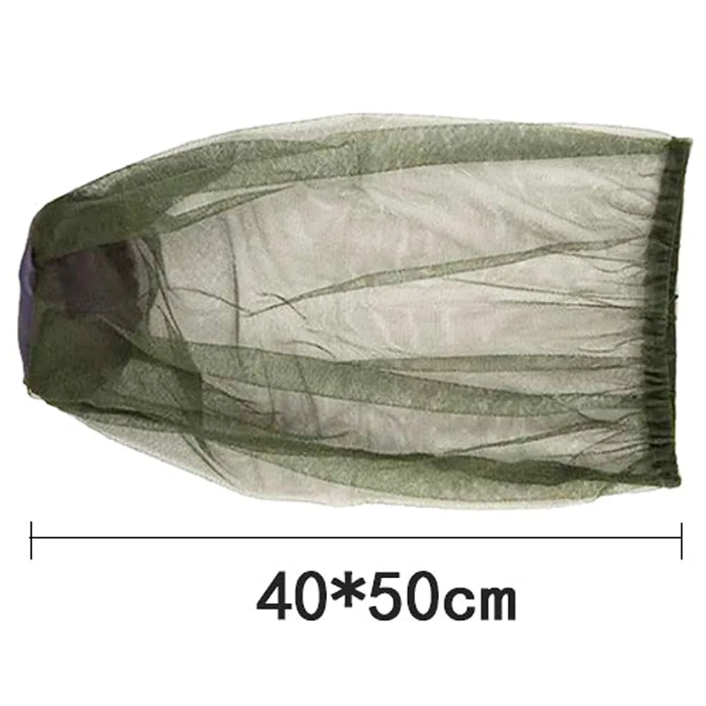 2PCS Midge Head Net Face Net Mesh Nylon Mosquito Head Net for Outdoor Hiking Camping Climbing Fishing and Walking