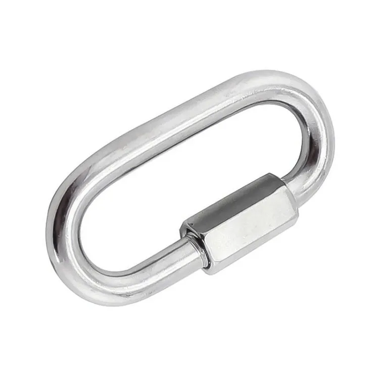 3 PCS 5mm 304 Stainless Steel Quick Connect Ring Runway Buckle