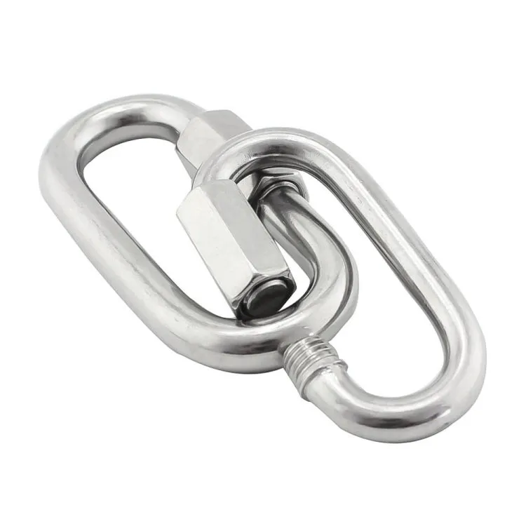 3 PCS 5mm 304 Stainless Steel Quick Connect Ring Runway Buckle