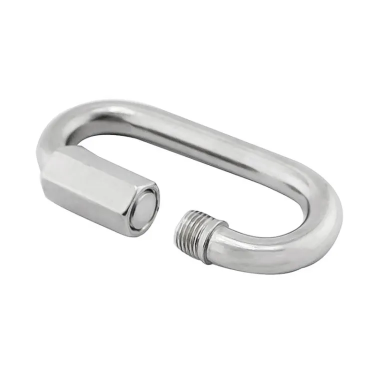3 PCS 5mm 304 Stainless Steel Quick Connect Ring Runway Buckle