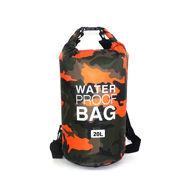 30L Waterproof Swimming Bag Dry Sack Camouflage Colors Fishing Boating Kayaking Storage Drifting Rafting Bag 2L 5L 10L 15L XAZ9