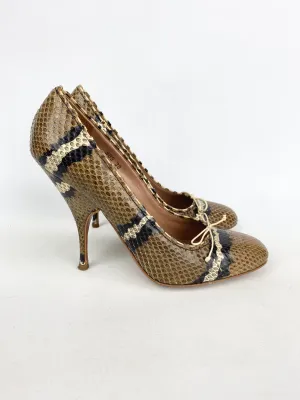 Alaïa Python Print Pumps - EU 38