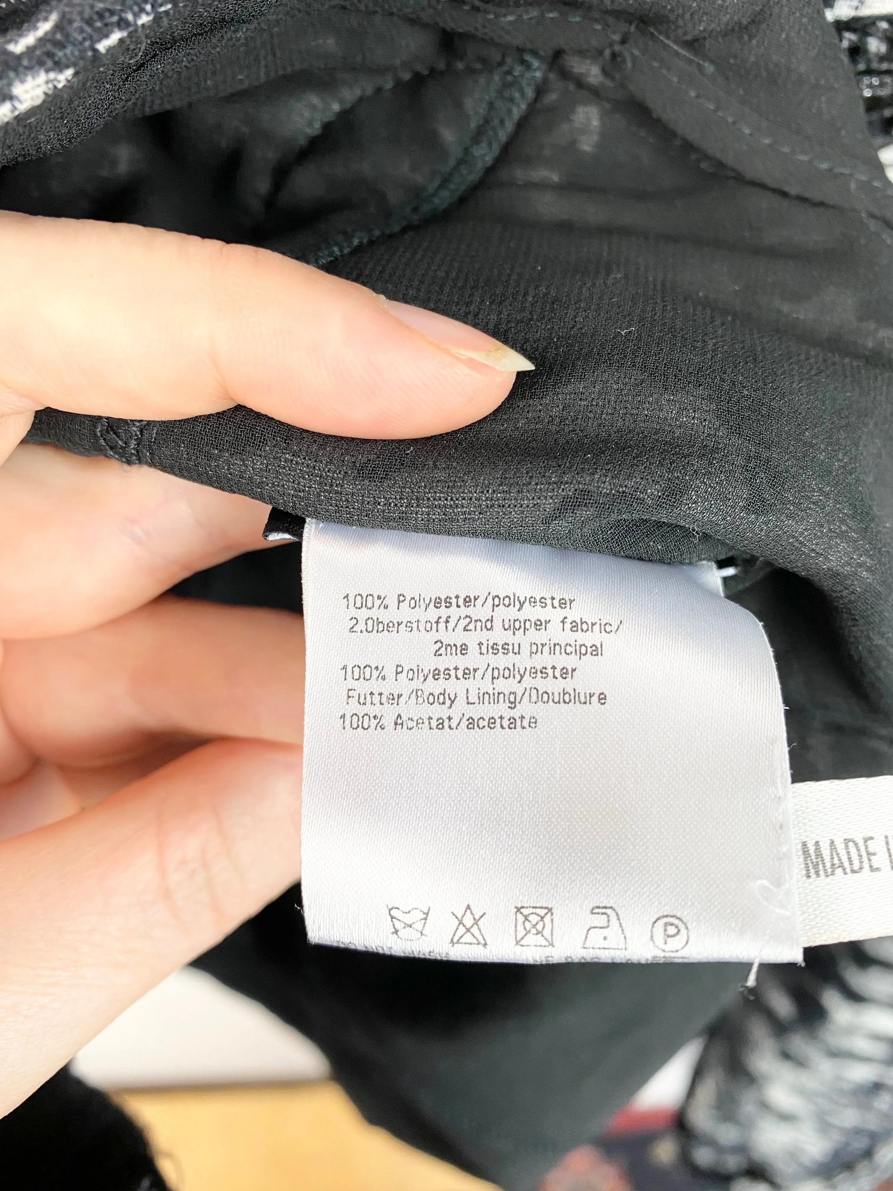 Basler Cream & Black Patterned Blazer - AU12-16