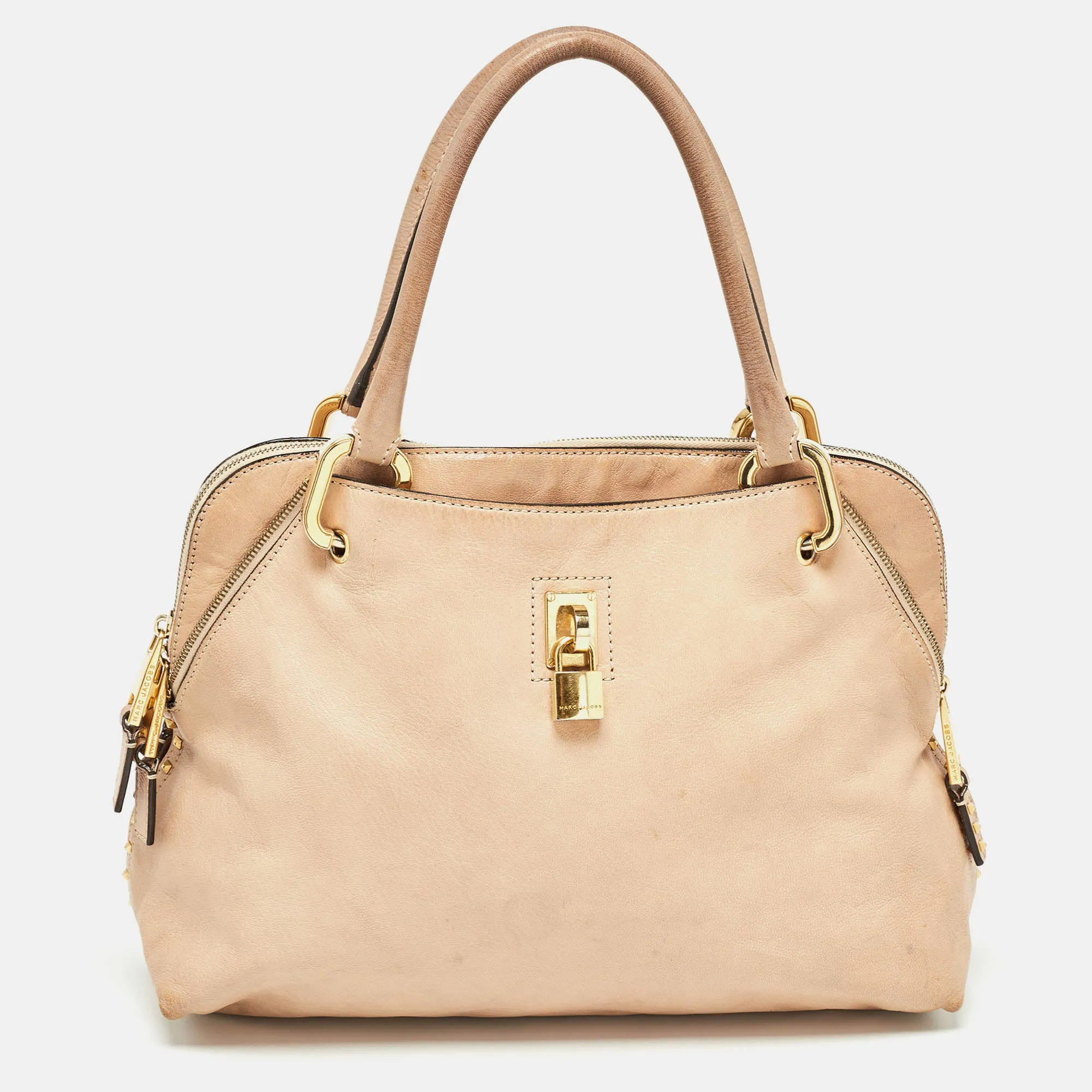 Beige Leather Paradise Rio Satchel
