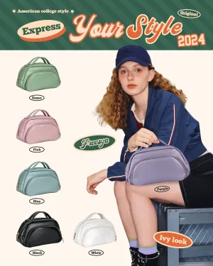 Birthday Gifts for Teen Girls Women, Makeup Bag with Compartment, Cute Travel Toiletry Bag, PU Leather Waterproof, Small Cosmetic Bag with Handle, Travel Essential, Aesthetic Accessories