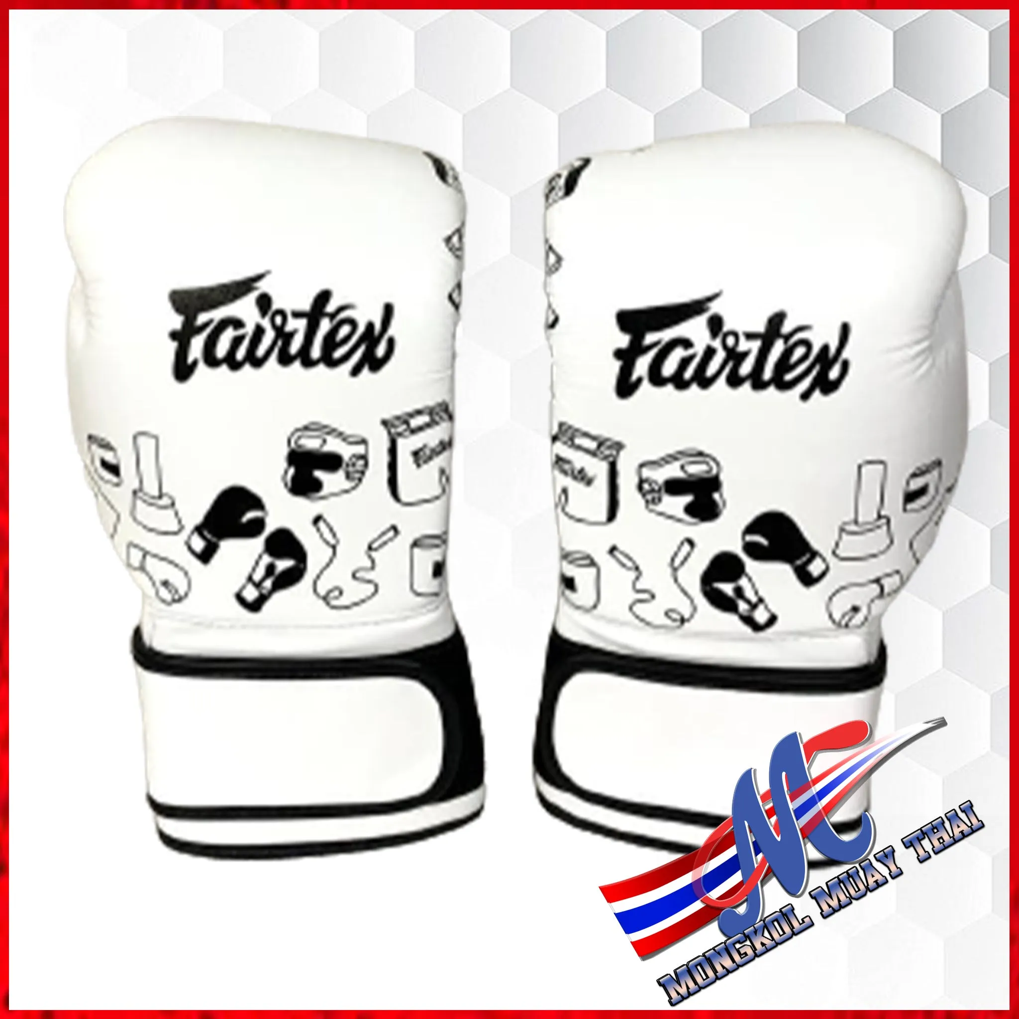Boxing gloves Fairtex BGV14W Graffiti 14Oz