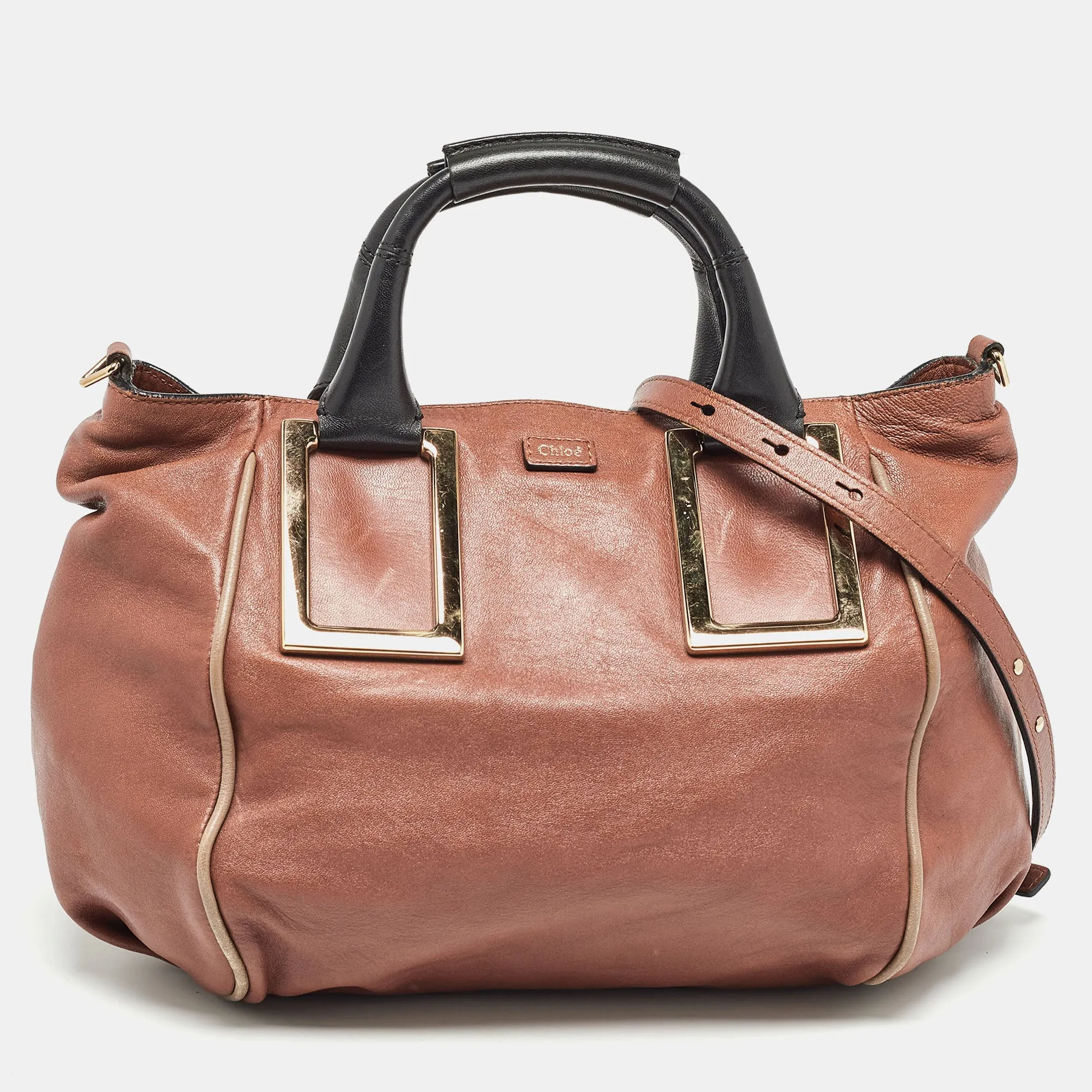 Brown Leather Medium Ethel Satchel