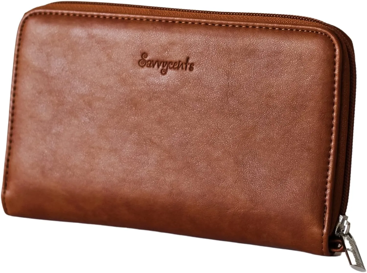 Cash Budgeting Wallet (Camel), Zip Around, Accordion File System, Wristlet Strap, Women's Wallet
