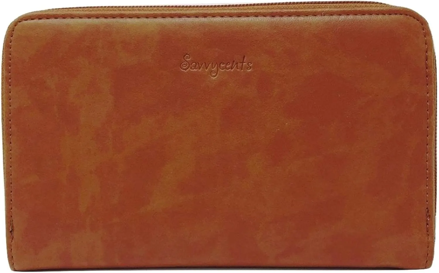 Cash Budgeting Wallet (Camel), Zip Around, Accordion File System, Wristlet Strap, Women's Wallet