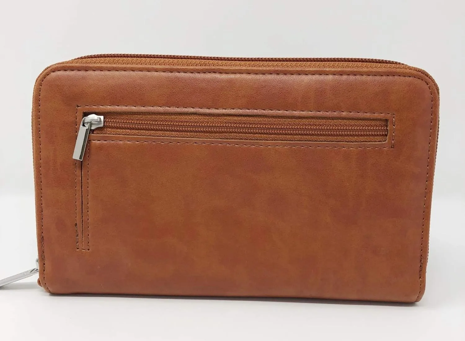 Cash Budgeting Wallet (Camel), Zip Around, Accordion File System, Wristlet Strap, Women's Wallet