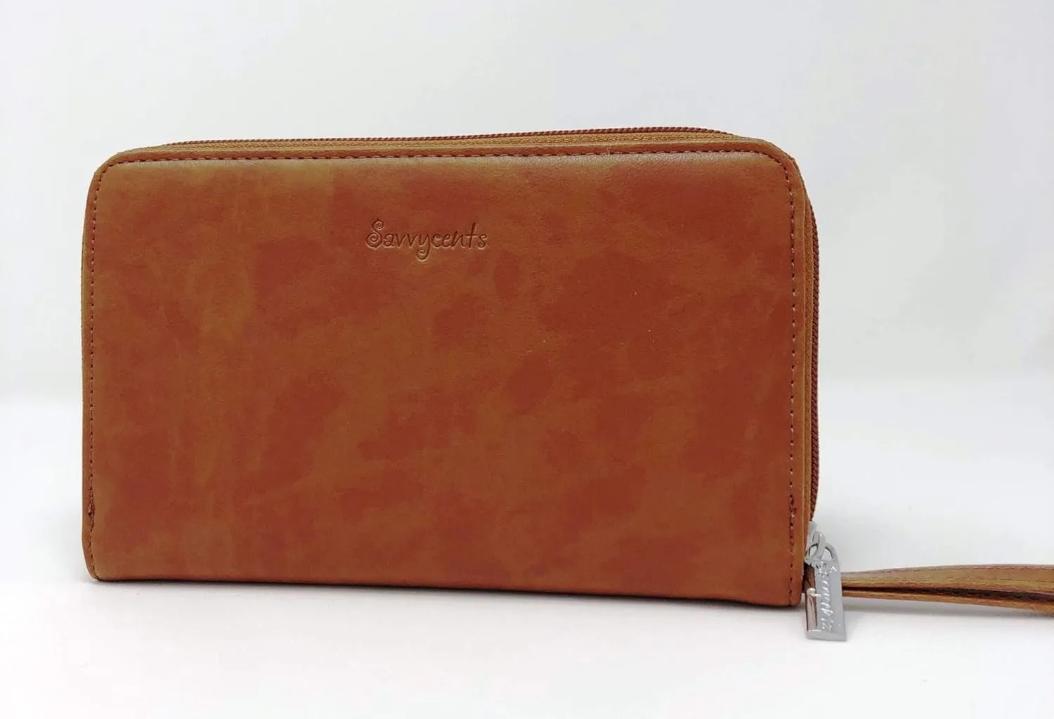 Cash Budgeting Wallet (Camel), Zip Around, Accordion File System, Wristlet Strap, Women's Wallet