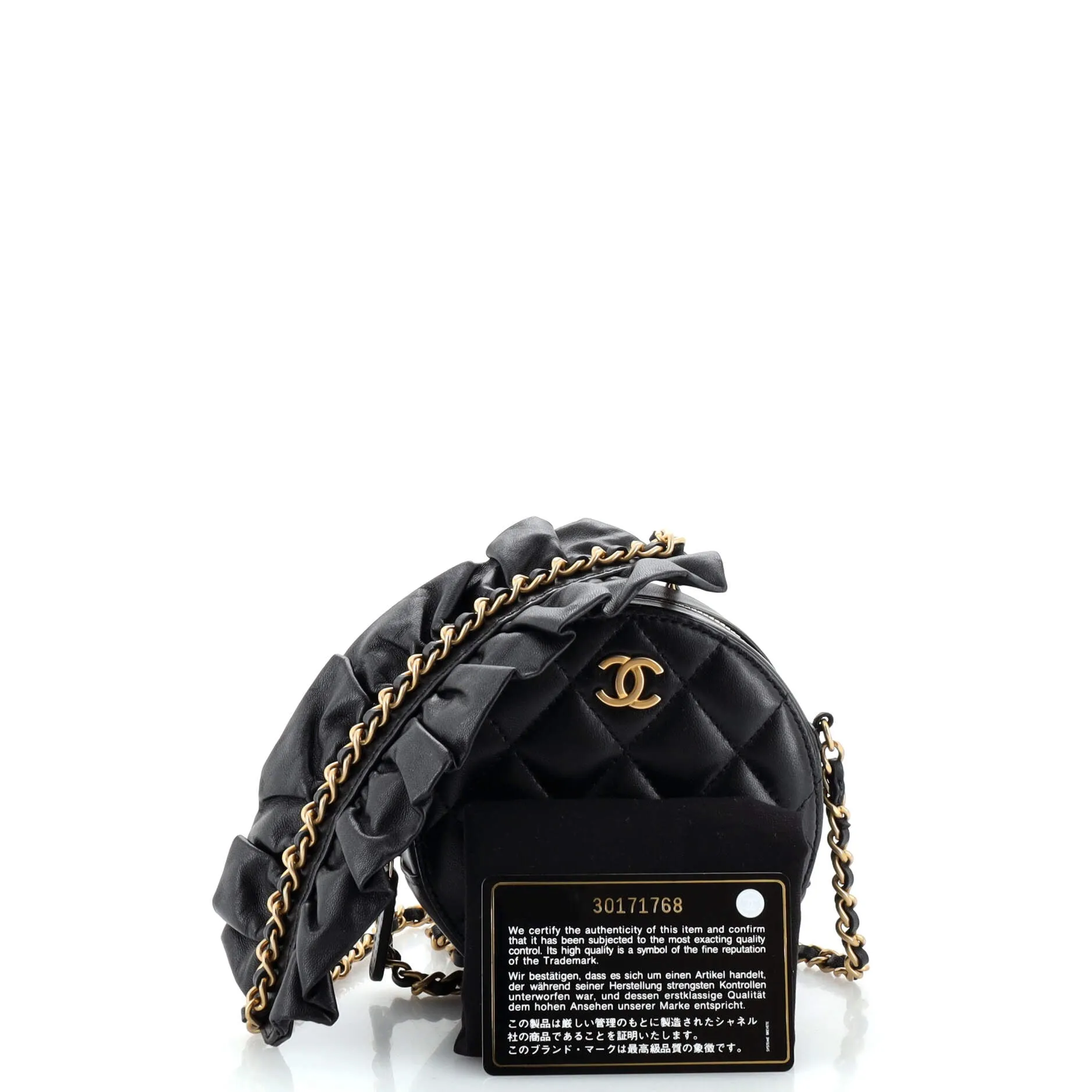 Chanel Romance Round Clutch With Chain
