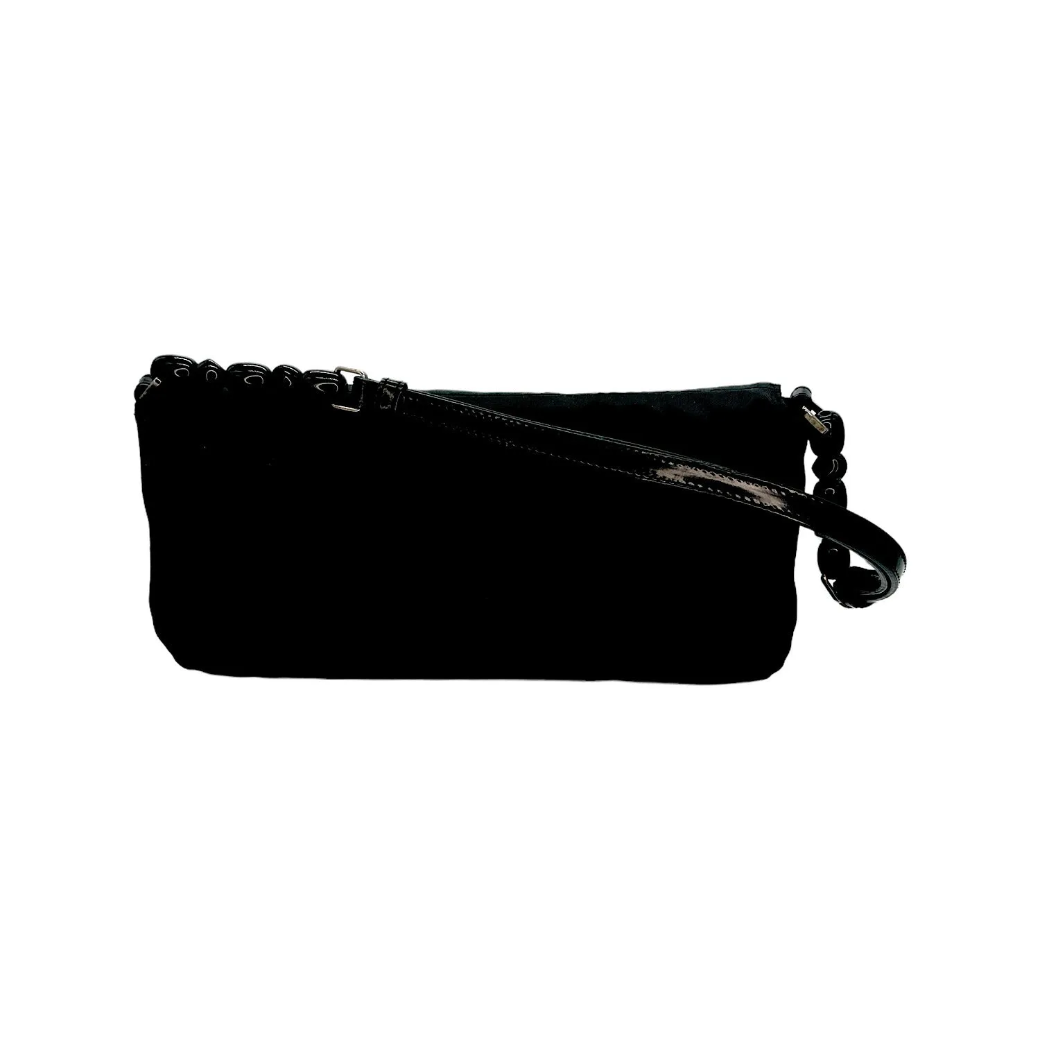 Christian Dior Nylon Malice Baguette Black Clutch