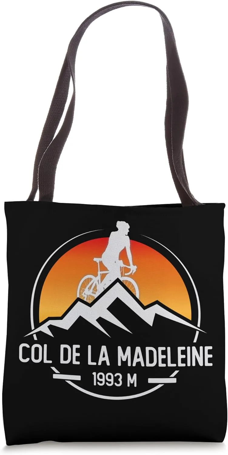 Col De la Madeleine Cycling Bike Souvenir Tote Bag