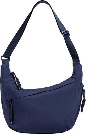 Crescent Shoulder Bag Nylon Crossbody Bag for Women Nylon Hobo Bags Slouchy Sling Purse Dumpling Bags