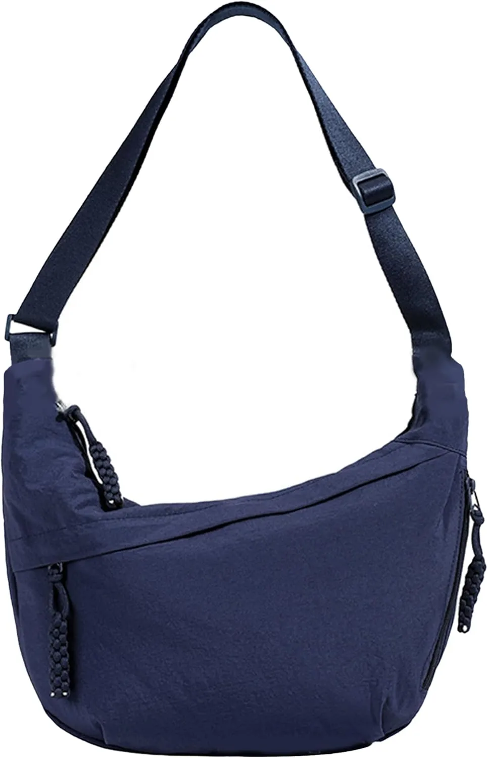 Crescent Shoulder Bag Nylon Crossbody Bag for Women Nylon Hobo Bags Slouchy Sling Purse Dumpling Bags