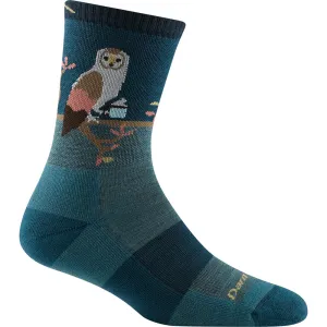 DARN TOUGH CRITTER CLUB MICRO CREW SOCKS TEAL