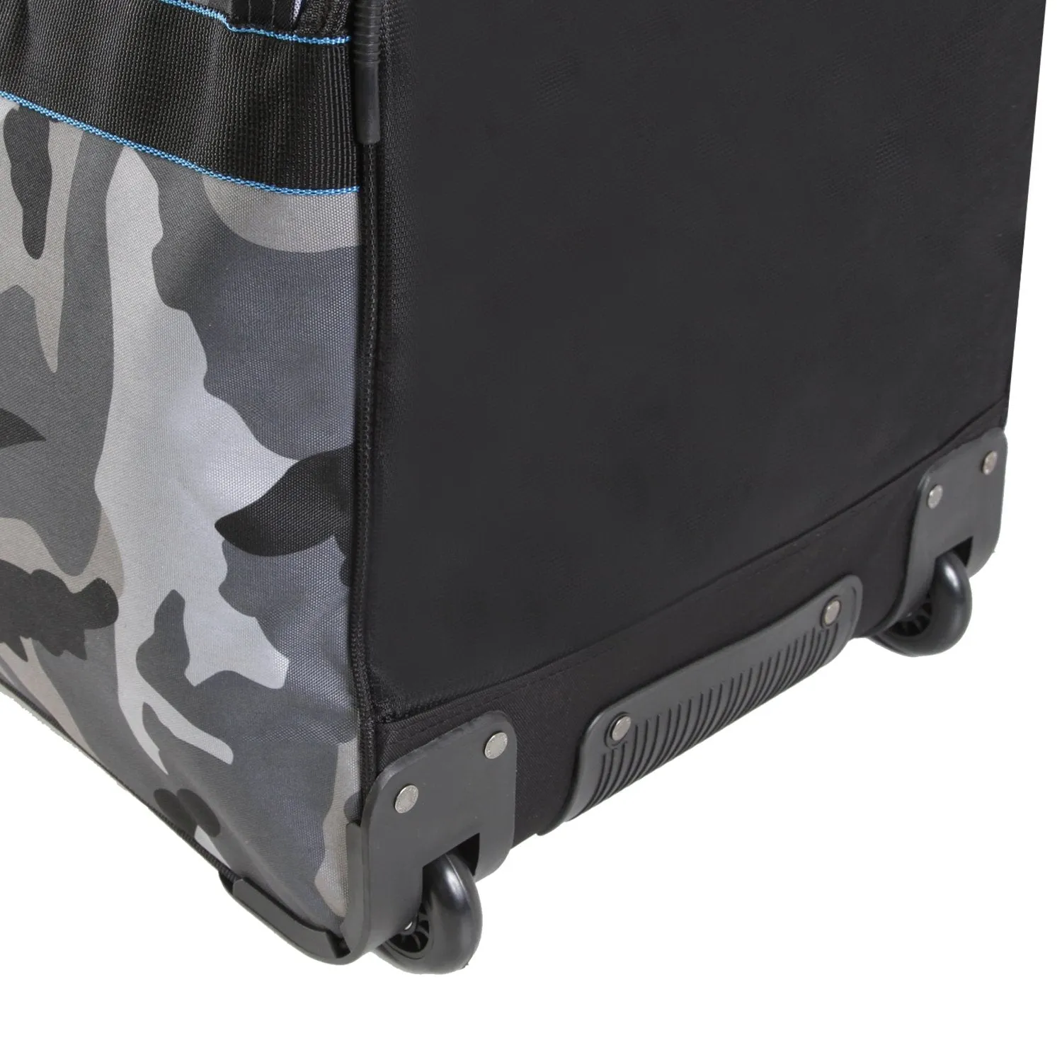 Ecko Unltd. Men's United 32" Large Rolling Duffel Bag, Camo/Red/Blue One Size