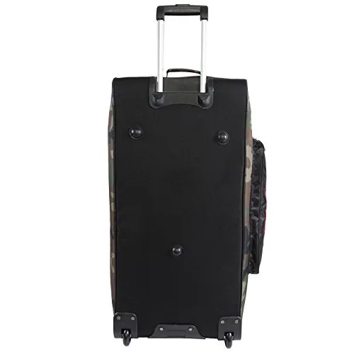 Ecko Unltd. Men's United 32" Large Rolling Duffel Bag, Camo/Red/Blue One Size
