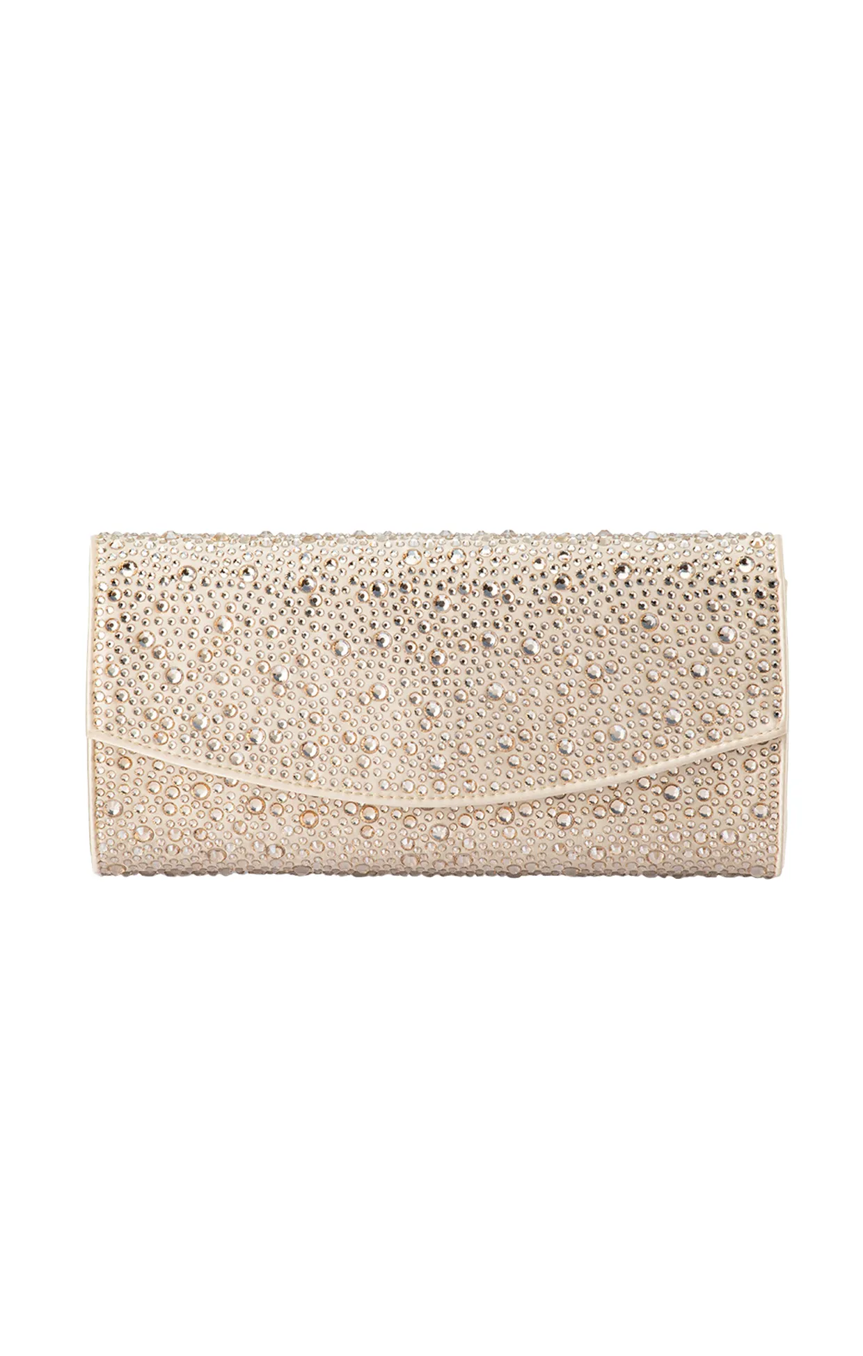 EMMA CRYSTAL CLUTCH IN CHAMPAGNE