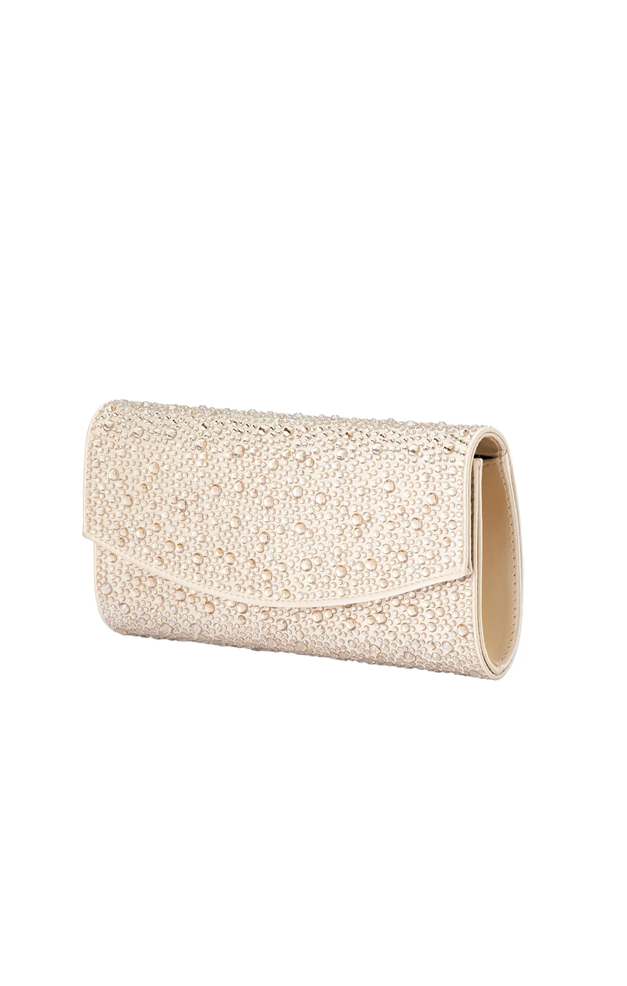 EMMA CRYSTAL CLUTCH IN CHAMPAGNE