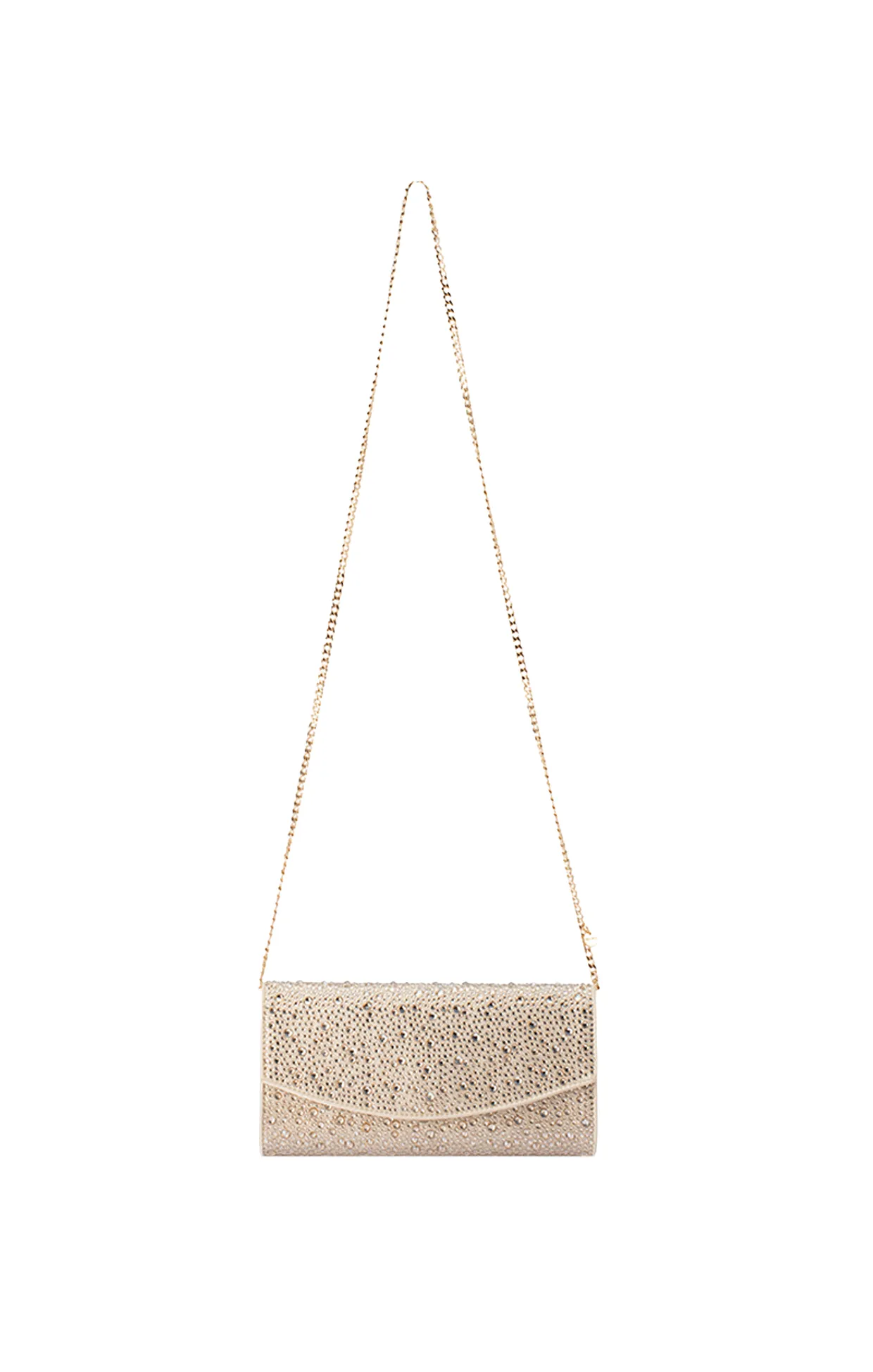 EMMA CRYSTAL CLUTCH IN CHAMPAGNE