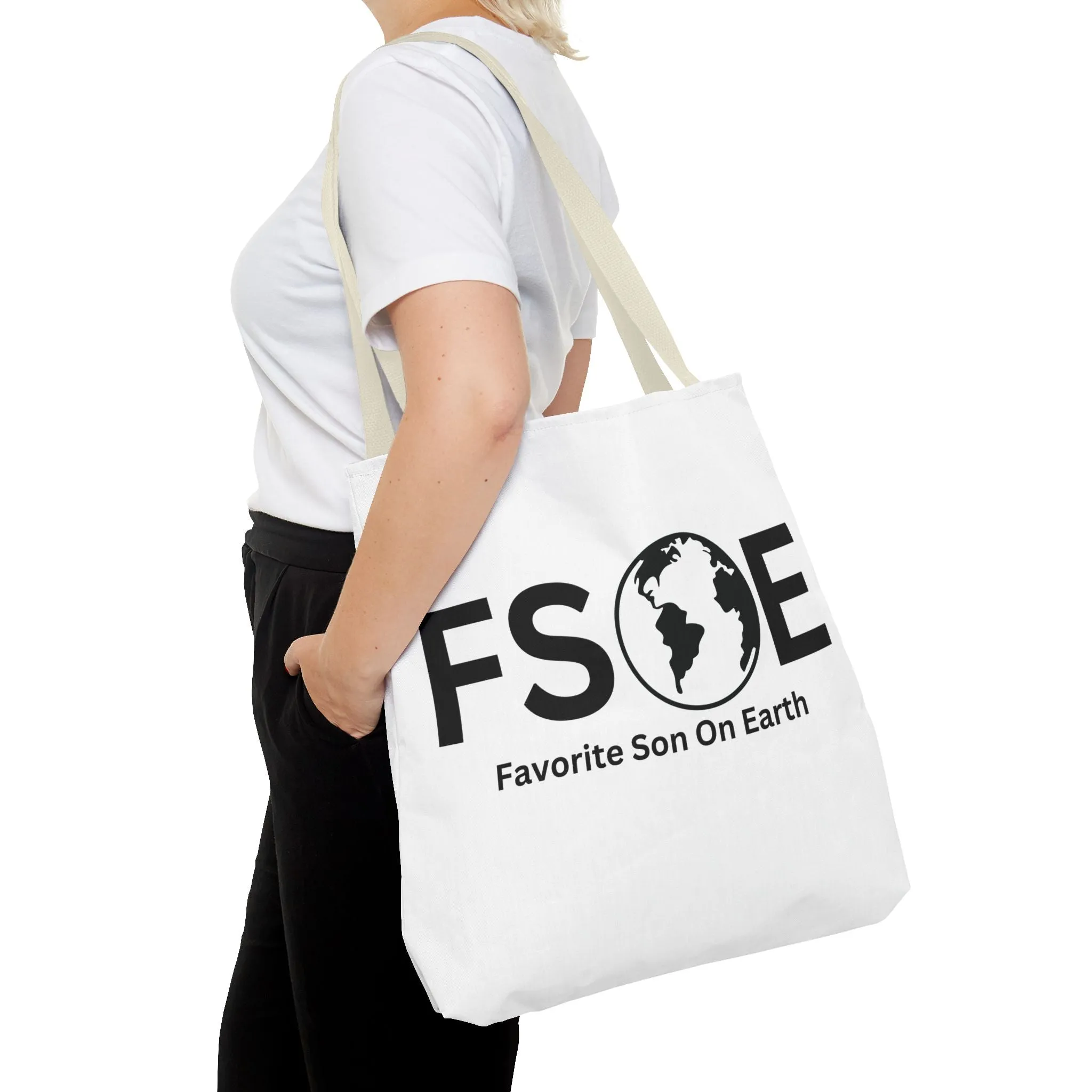 Favorite Son On Earth (FSOE) Tote Bag - Custom Printed Stylish and Functional Tote