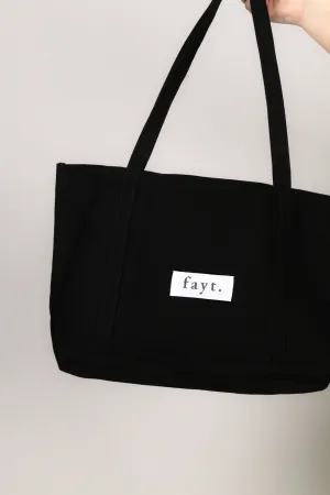 FAYT EVERYDAY TOTE BAG BLACK
