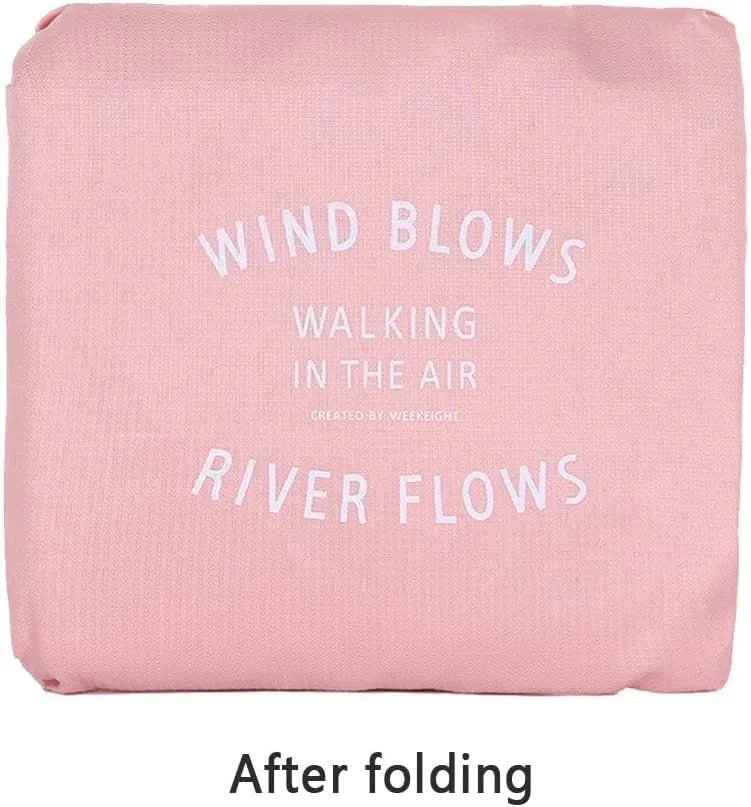 Foldable Travel Duffel Bag Tote Carry on Luggage Bag Spirit Airlines Personal item Sports Gym Bag Water Resistant Weekender Overnight Bags for Women and Men (Pink)