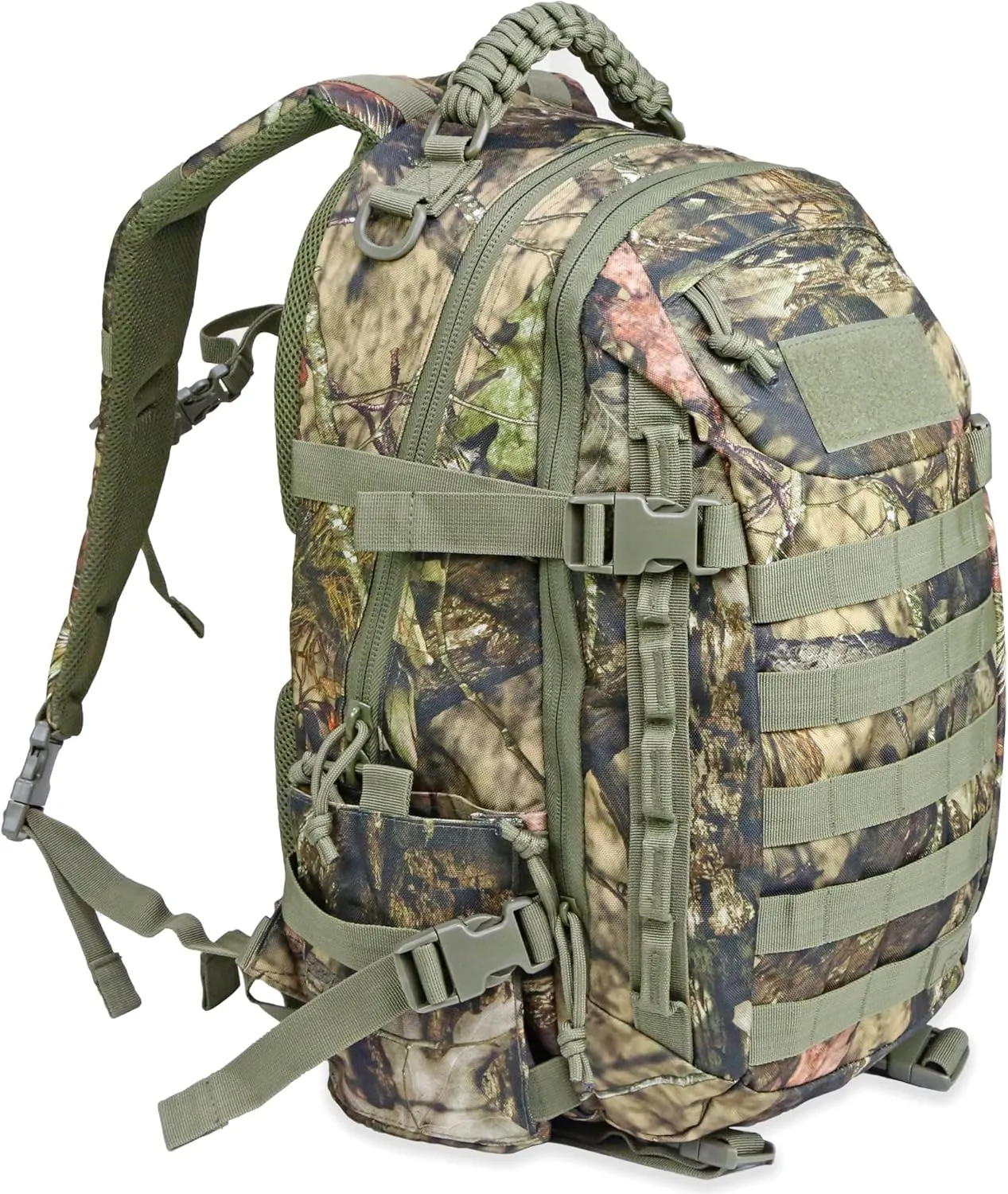 Forest Tree Camouflage Tactical Backpack Hunting Backpack-Camo Backpack - Hiking, Hunting, Fishing, Camping Backpack (Dark Green)
