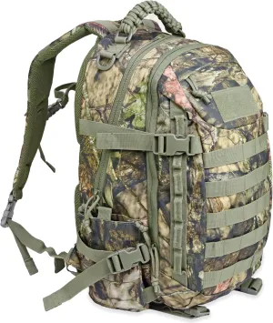 Forest Tree Camouflage Tactical Backpack Hunting Backpack-Camo Backpack - Hiking, Hunting, Fishing, Camping Backpack (Dark Green)