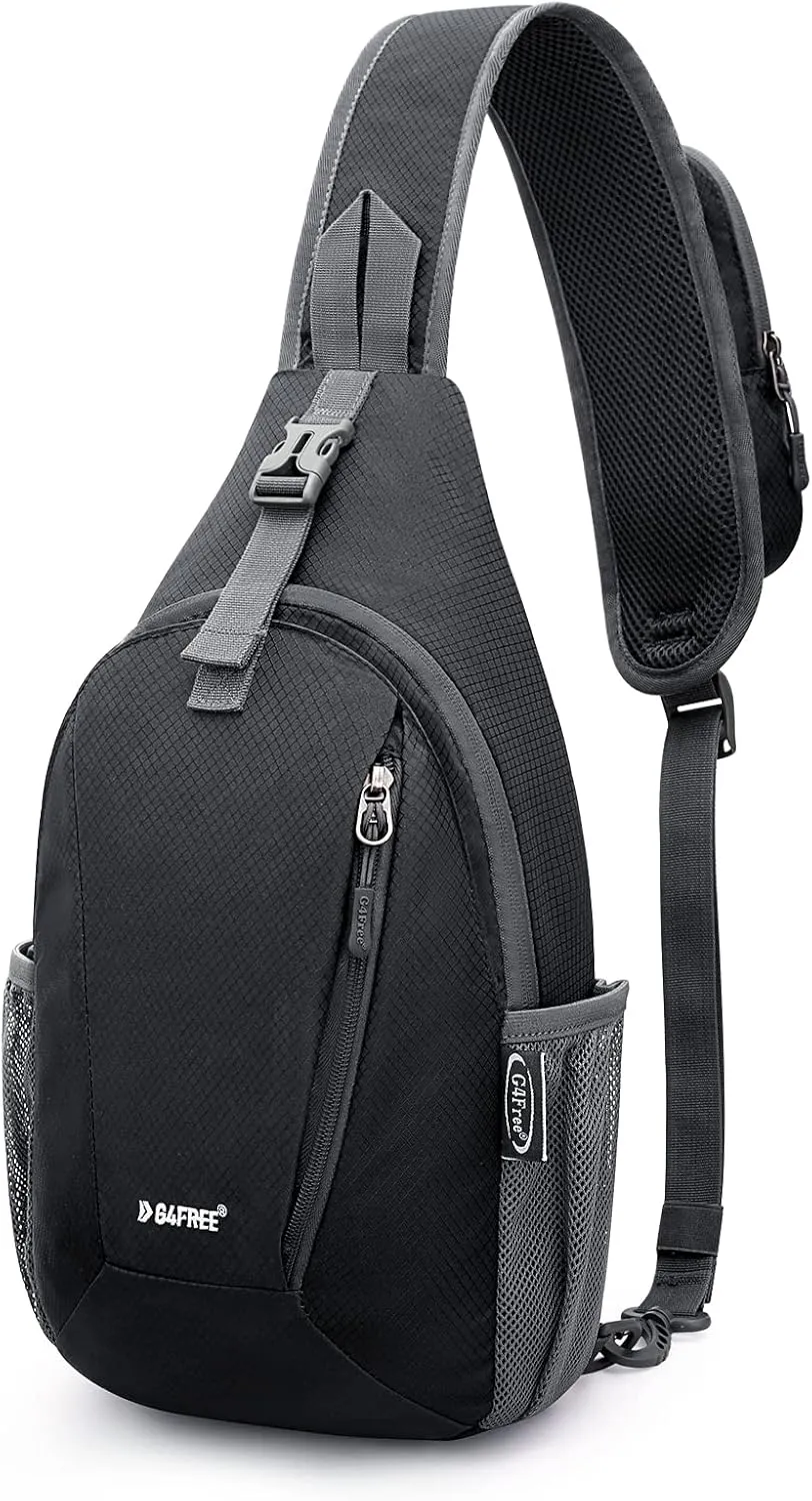 G4Free RFID Sling Bag Crossbody Sling Backpack Small Chest Shoulder Backpack Men Women Hiking Outdoor