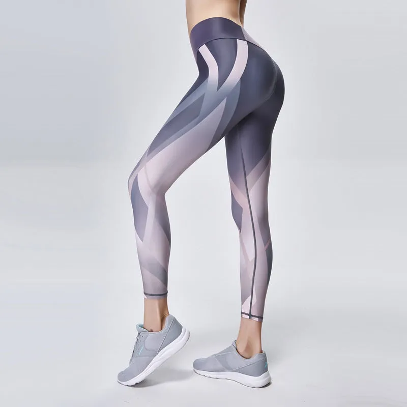 Geomerical print fitness leggings