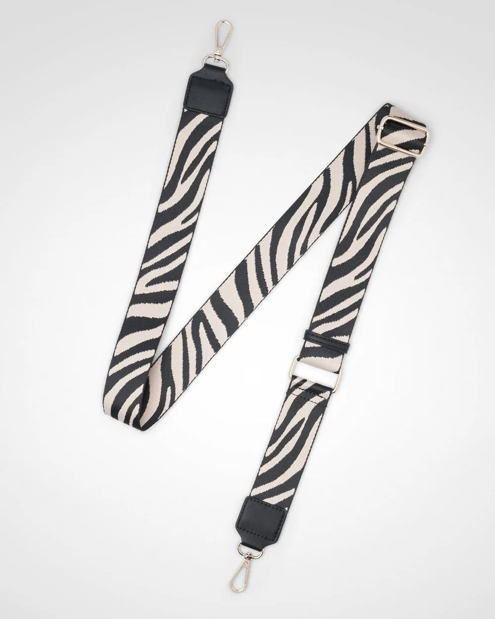 Inga Large Zip Top Tote Bag with Laptop Pocket   Zebra Bag Strap