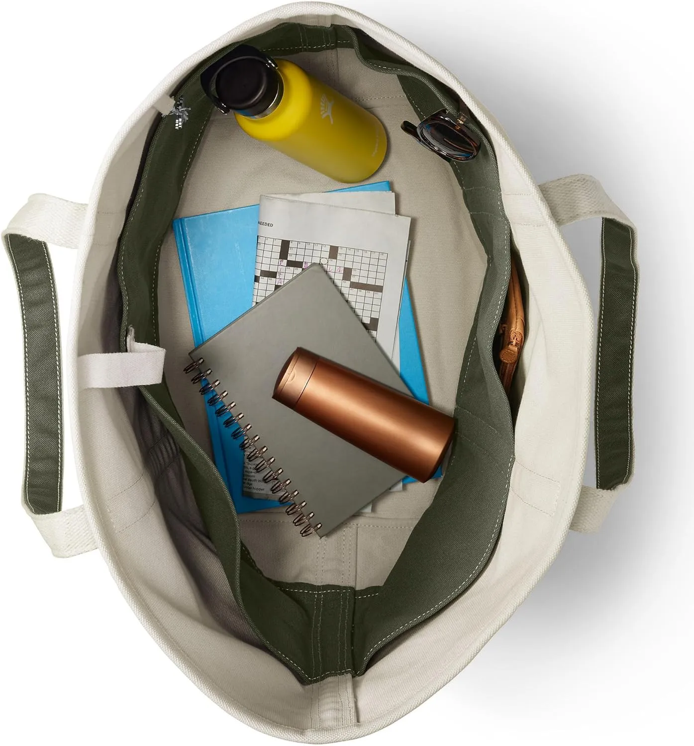 Lands' End Open Top Canvas Tote Bag