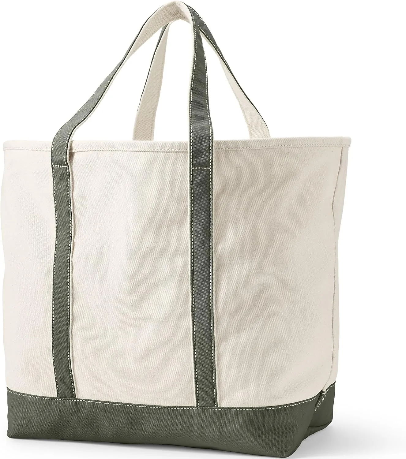Lands' End Open Top Canvas Tote Bag