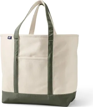 Lands' End Open Top Canvas Tote Bag