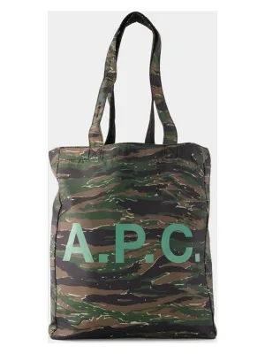 Lou Reversible Tote Bag in Khaki | COGXE Color M61442