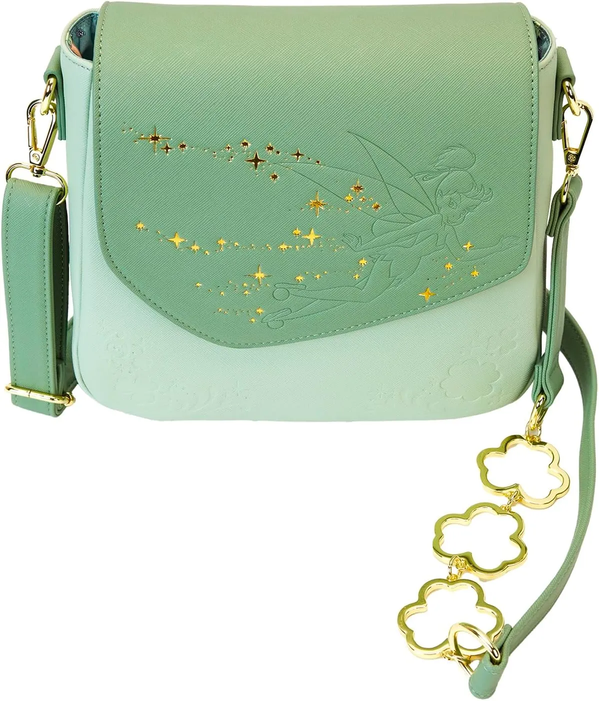 Loungefly Disney Tinker Bell 4-Leaf Clover Crossbody Bag