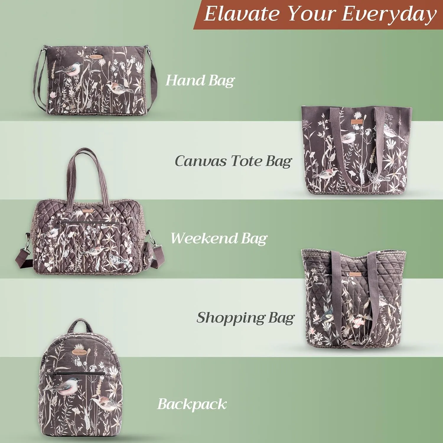 Maison d' Hermine Cross Body Bags for Women Cotton Canvas Shoulder Bag for Shopping Travel Everyday Use Tote purse Sling Bag