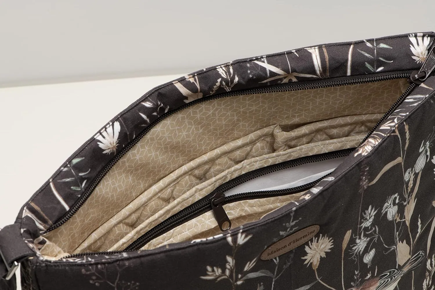 Maison d' Hermine Hand Bags for Women Cotton Shoulder Bag for Shopping Travel Everyday Use Cross Body Tote purse Sling Bag