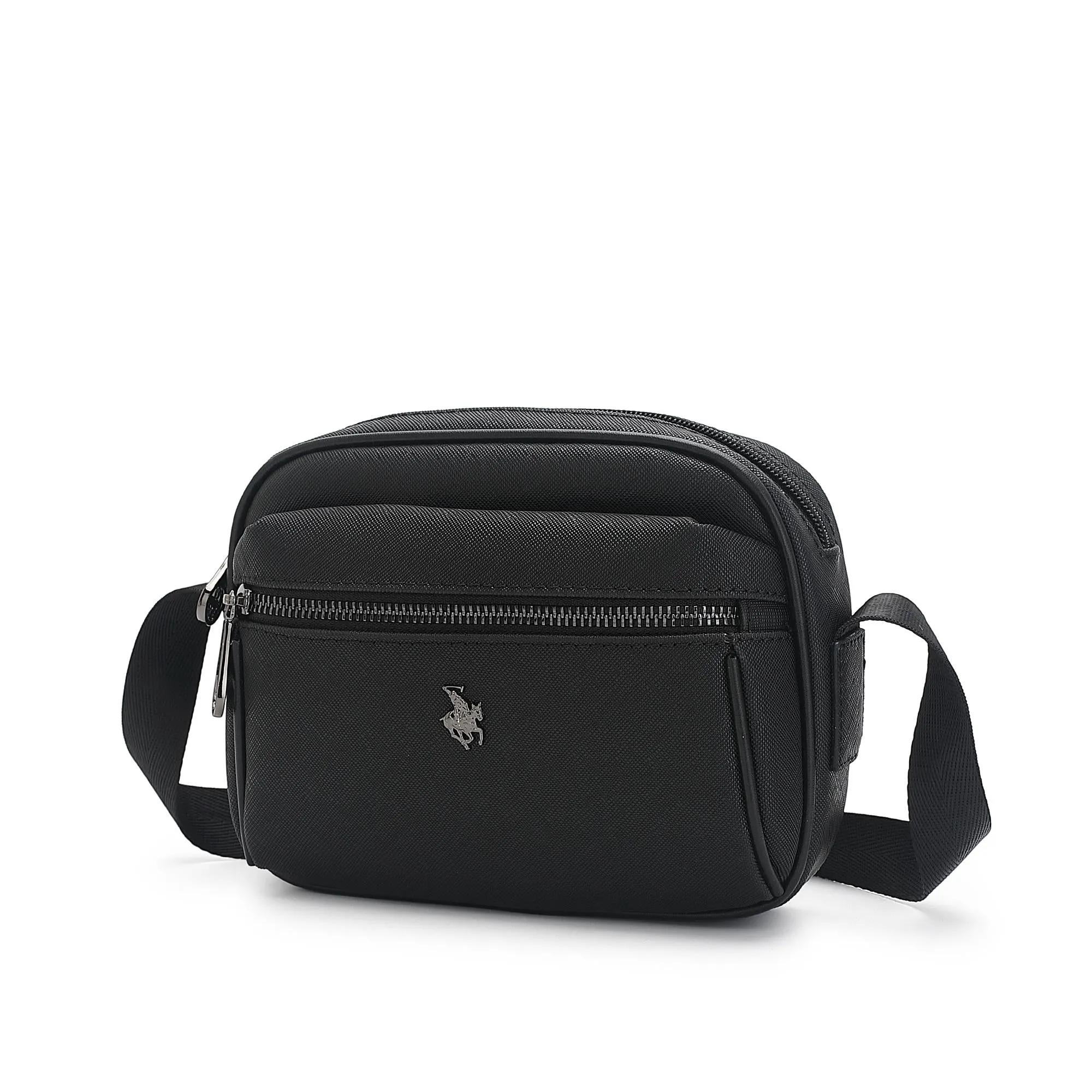 Men's Faux Leather Monogram Sling Bag - SXV 335