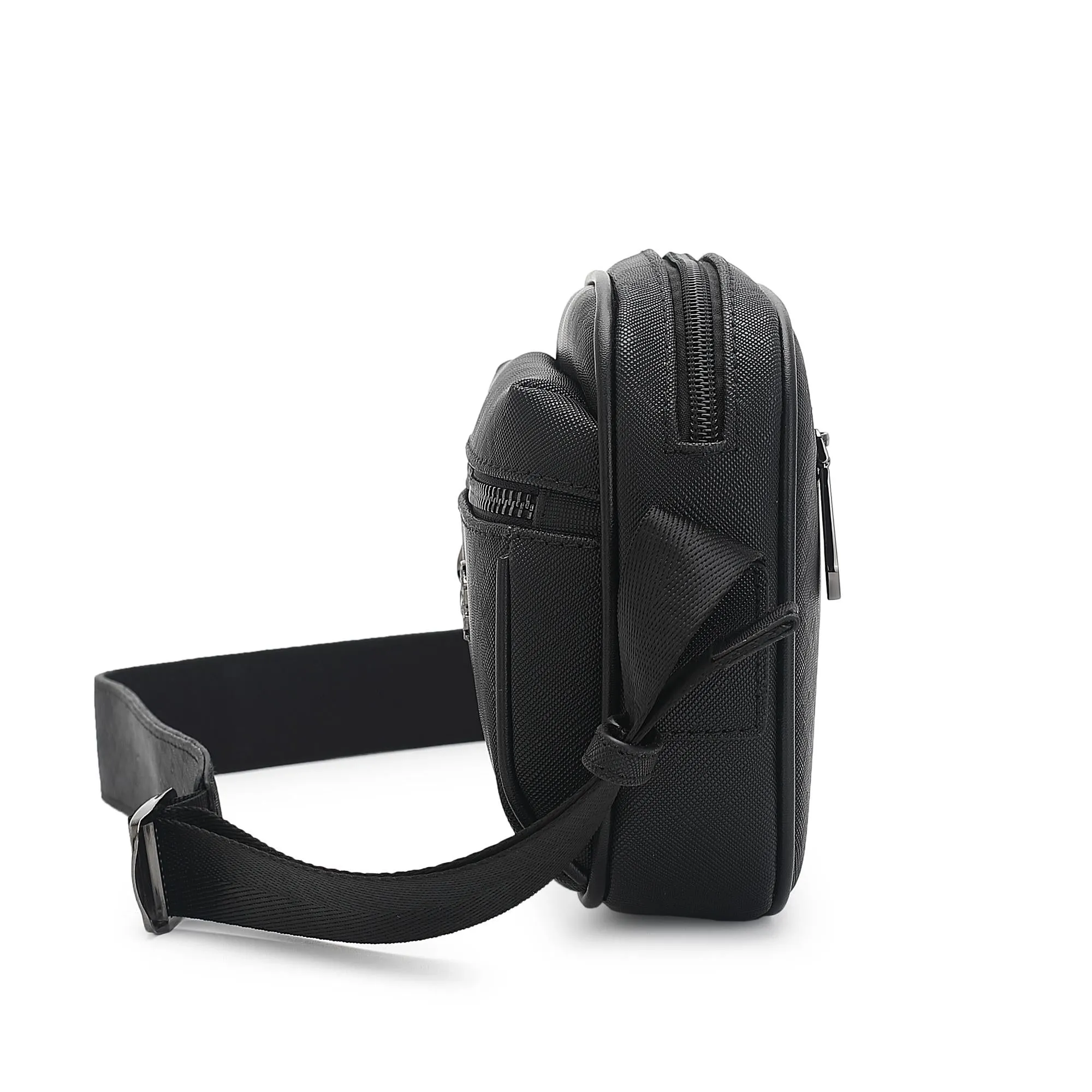 Men's Faux Leather Monogram Sling Bag - SXV 335
