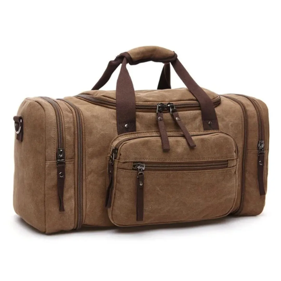 Men's Large Canvas Travel Bag