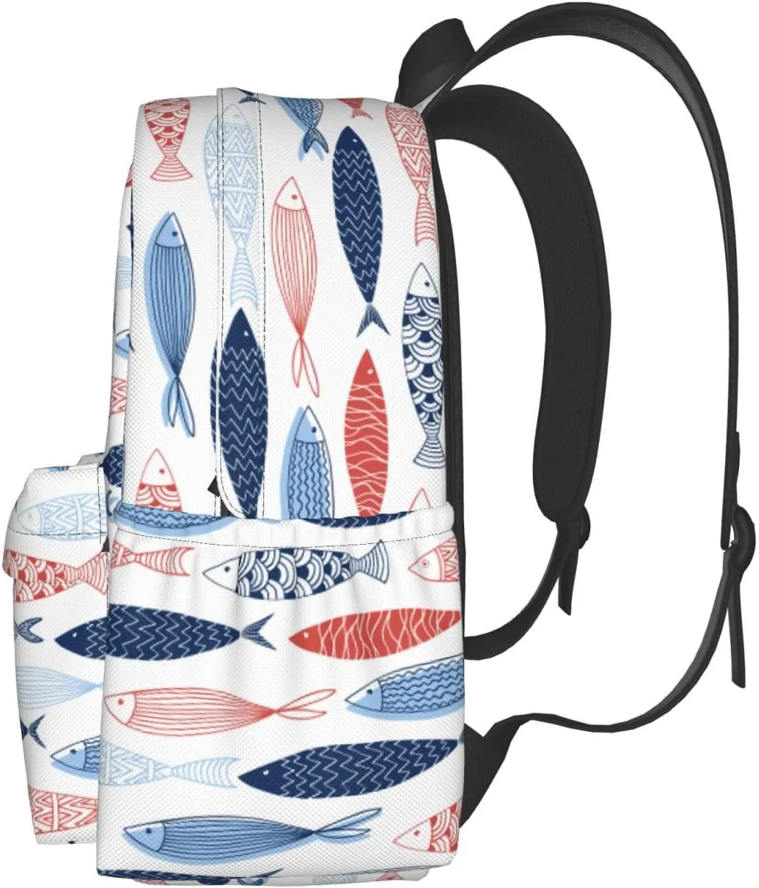 Ocean Fish Backpack School Bag Lightweight Bookbag Casual Daypack for Girls Boys Kids Women Men Travel Laptop 16 Inch