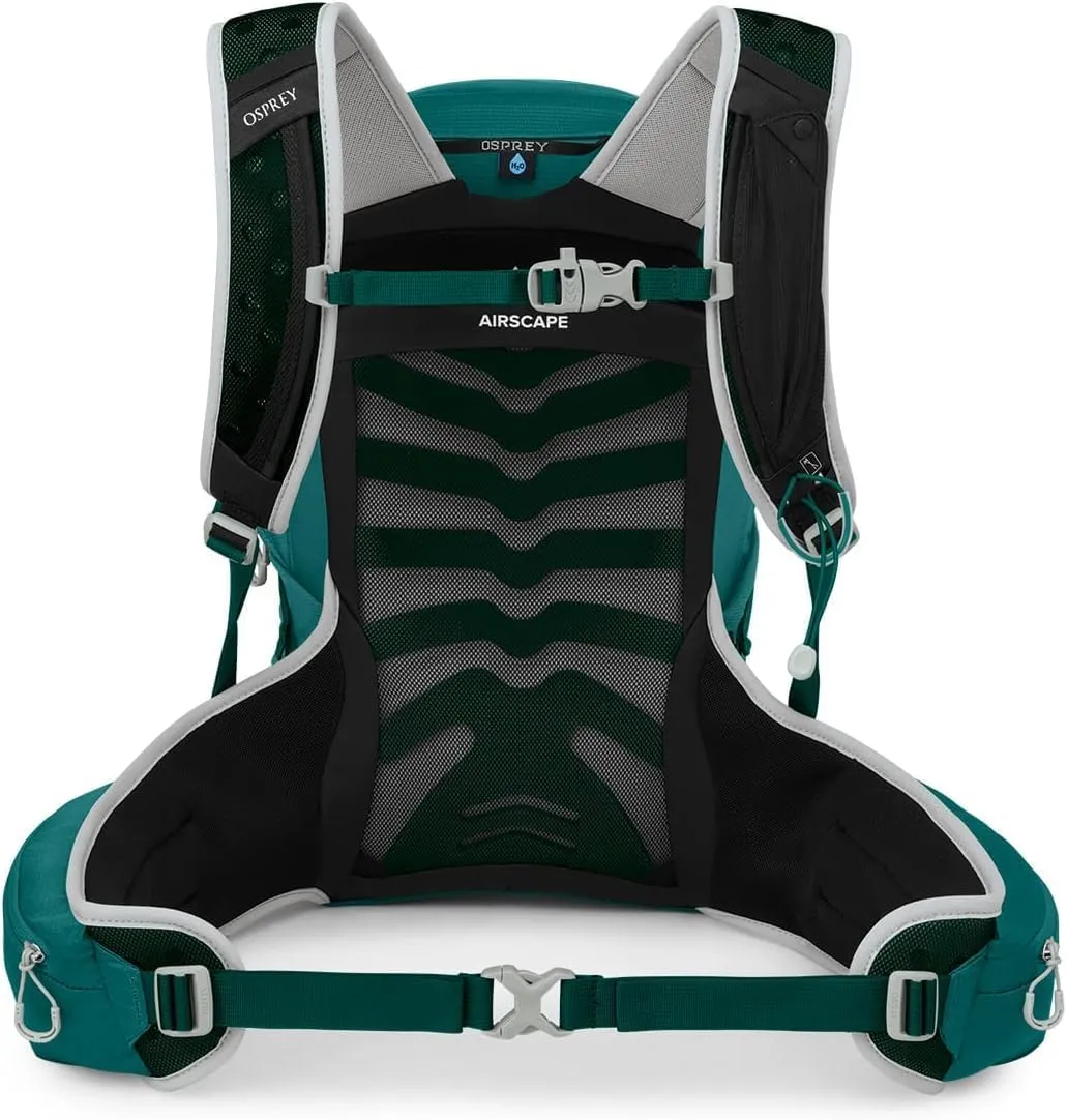 Osprey Tempest 20L Women's Hiking Backpack with Hipbelt, Jasper Green, WXS/S, Extended Fit