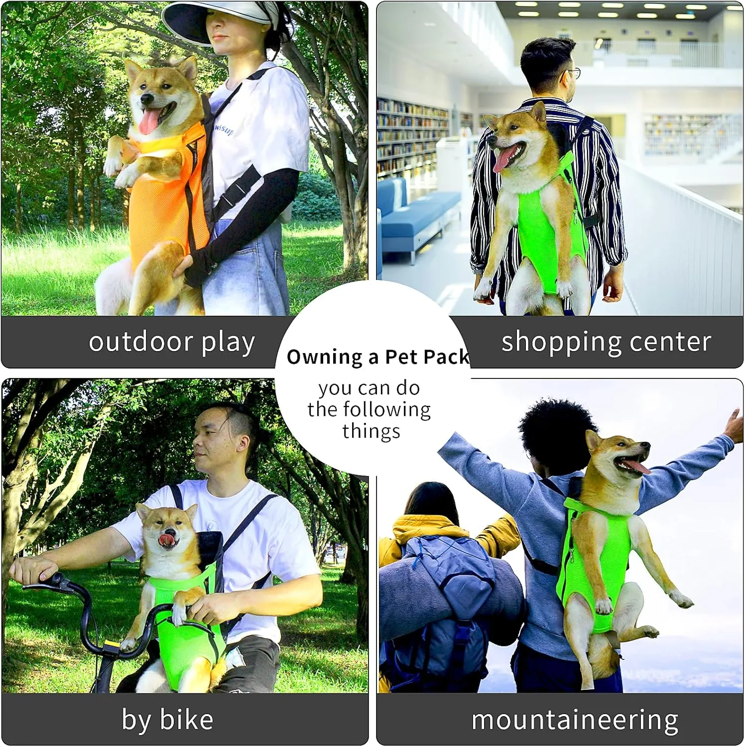Pet Carrier Backpack, Pets Out of Four Legs Shoulder Bag Travel Backpack, Hiking, Camping, Out for a Walk Riding a Bike/Breathable/Easy to Clean/Padded Shoulder Straps.(XL, Orange)