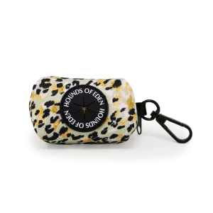 Sage Leopard Design Poop Bag Holder