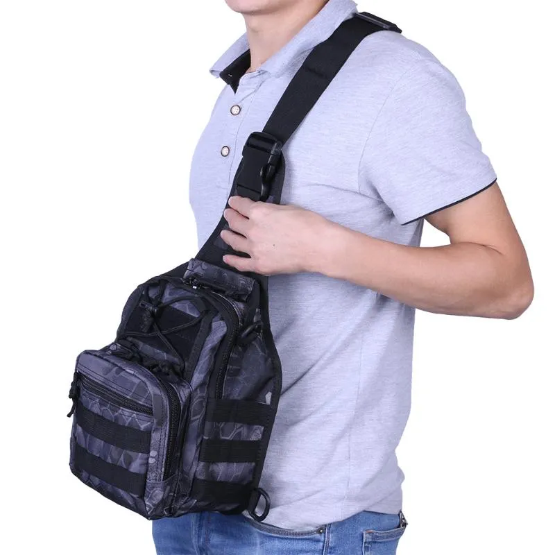 Sidiou Group Outdoor Military Tactical Bag Waterproof  Travel Sling Bag Shoulder Crossbody  Bag