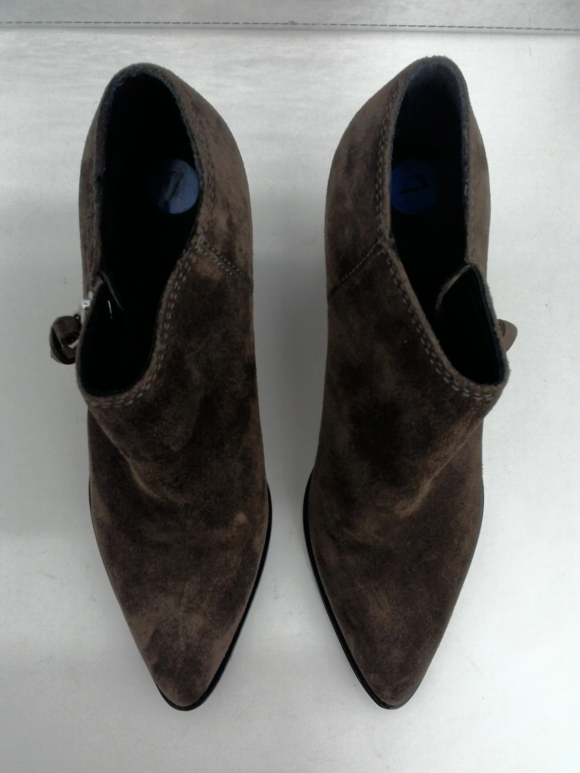Sigerson Morrison Women's Hannah Olive Sensory Leather Booties Size 37
